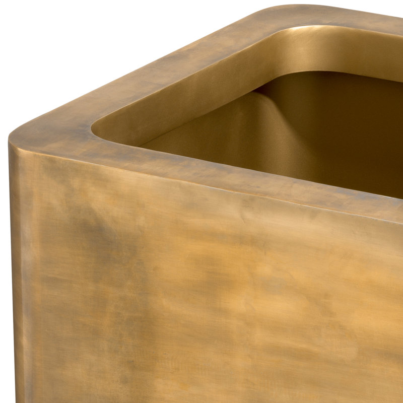 Jasper Handmade Metal Planter, 39.37" H x 27.56" W x 27.56" D