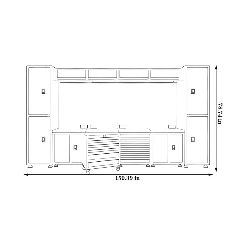 Heavy-Duty Metal Tool Cabinet for Automotive