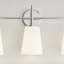 Éclairage pour meuble-lavabo à 3 lumières en métal givré avec abat-jour en verre givré Erlandson-353800882-353800883