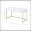 Bureau d'écriture blanc ultrabrillant