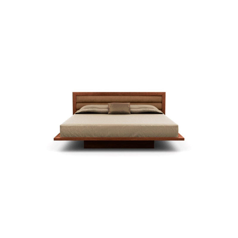 Moduluxe Upholstered Bed, King, Onyx, Cognac Cherry