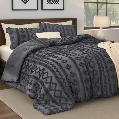 Ensemble d'édredon pour lit très grand californien 3 pièces Boho Bedding