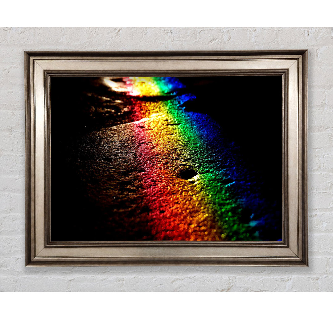 Regenbogen-Reflexion - Einzelner Bilderrahmen Kunstdrucke