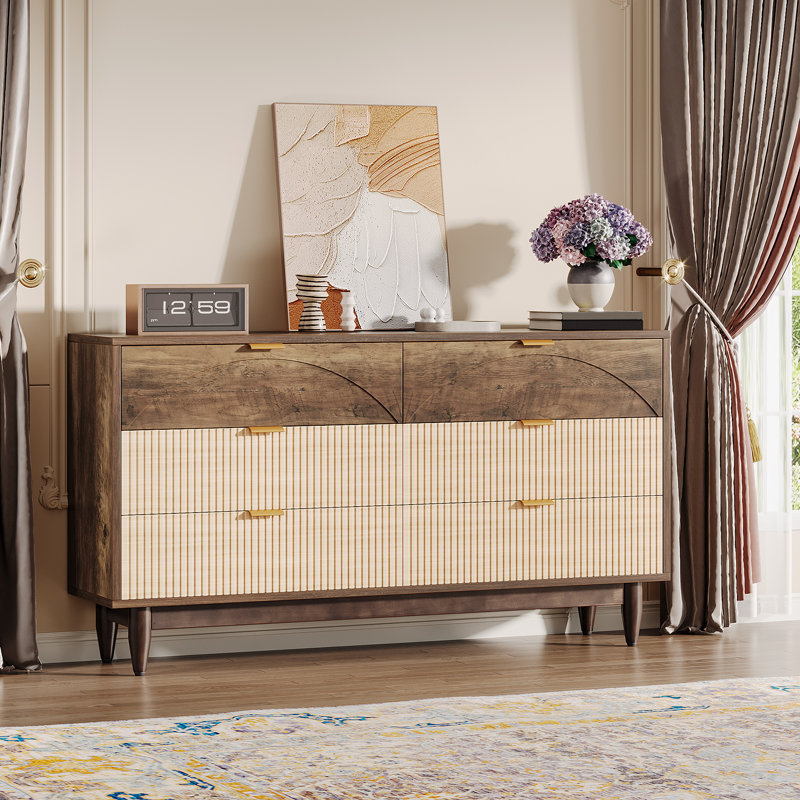 Ebern Designs 55" 6-Drawer Bedroom Dresser - Colmer