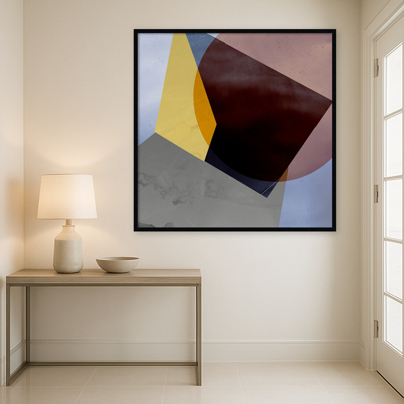 Flagler "Essentially Minimal II" Print, 41" H x 41" W, Black