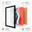 Ribbon and Form Modern 1 Piece Single Picture Frame Wall Art-136646218-136646219