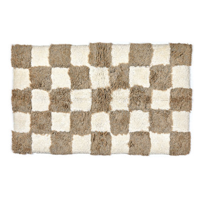 Checkerboard Bath Rug