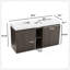 Meuble-lavabo autoportant en chêne fumé GALAN60F-129465489