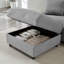 Canapé modulaire de L 103,54 po, 4 canapés modulaires en L en polyester pour le salon, 3 canapés en nuage avec repose-pieds, moderne, petit espace, facile à assembler (gris)-1033766645
