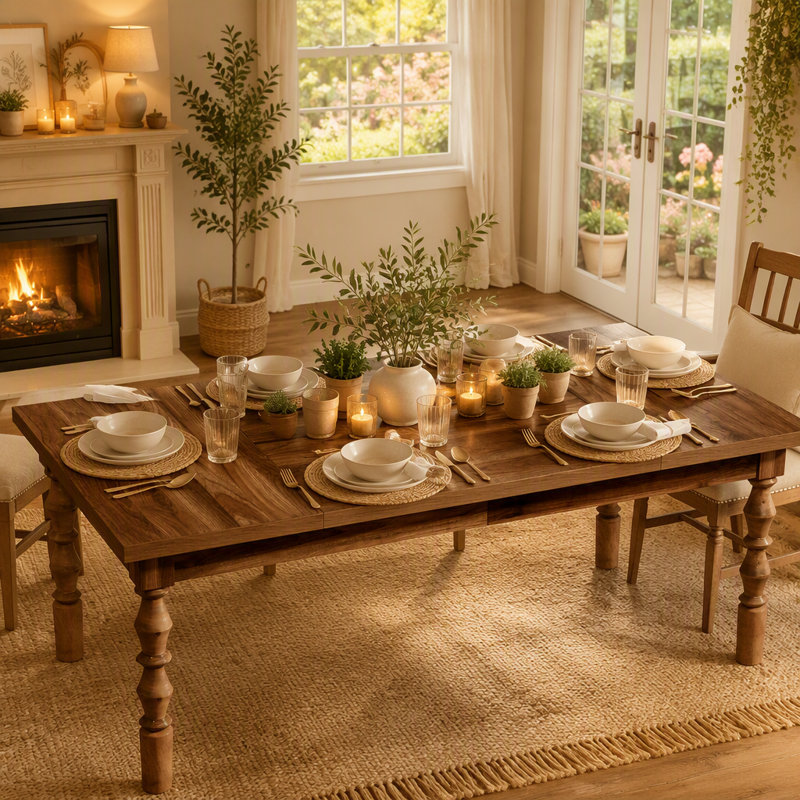 Table de salle à manger, Noyer