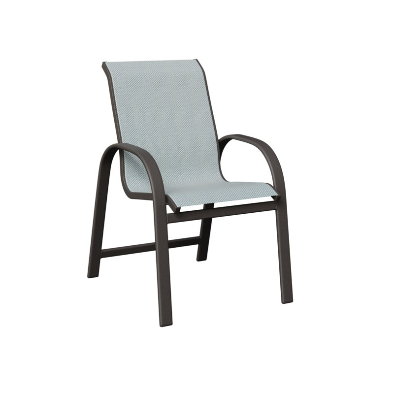 Chaise de salle à manger Berlin Gardens Murphy Sling, Interlock Calypso, Graphite moucheté