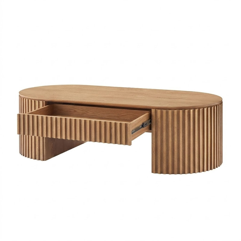 Table basse Mid Century, Chêne