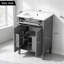 Ensemble de meuble-lavabo autoportant 24 po avec comptoir en céramique 24 po-517508370