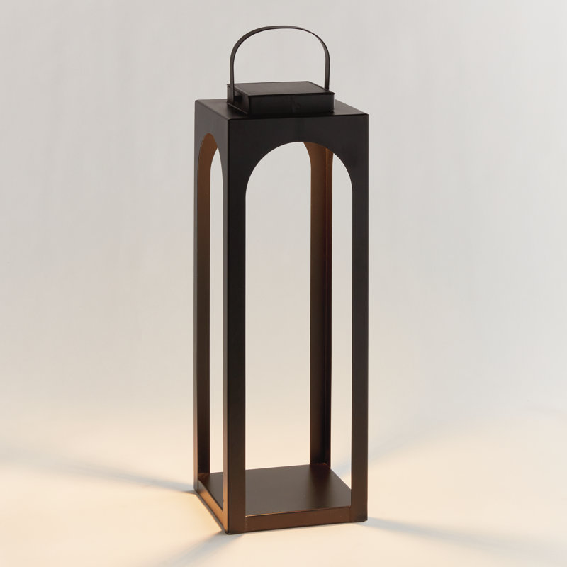 BROOKS SOLAR LED LANTERN 24", 24", Black