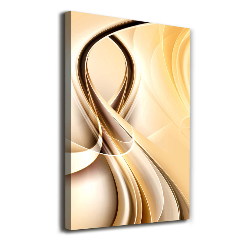 Wave Abstraction - Wrapped Canvas Print
