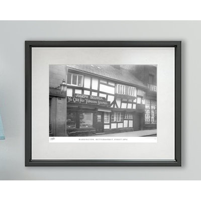 Warrington, Buttermarket Street 1894 1 Piece Single Picture Frame Wall Art