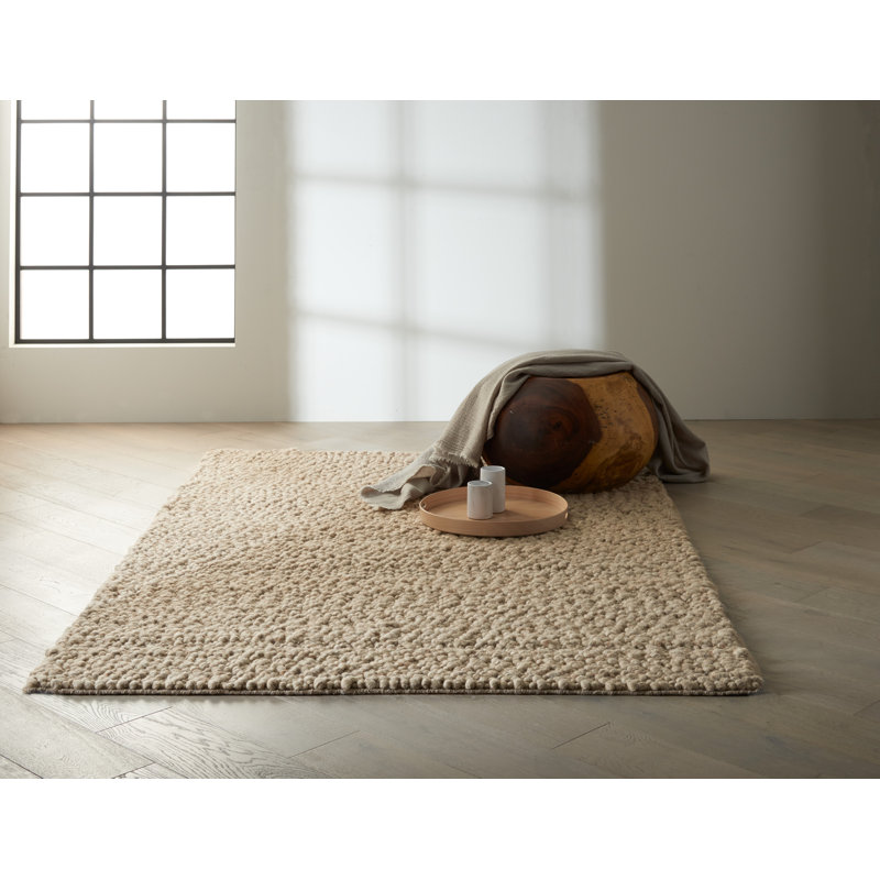 Tapis brun en laine Trussville, Rectangle 4 pi x 6 pi