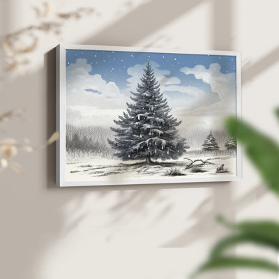 Chirstmas Art-CCLXXXII -Framed Print - Restickable