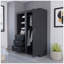 Armoire Rumanu, chambre à coucher, noir-448618566