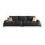 Canapé modulaire en chenille noir-1612175040-1612175044