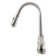 FlowCurve 8 in. Centerset 1-Handle Pull-Down Sprayer Kitchen Faucet with Deckplate in Brushed Nickel