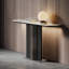 Light luxury style sintered stone console table.-555990689
