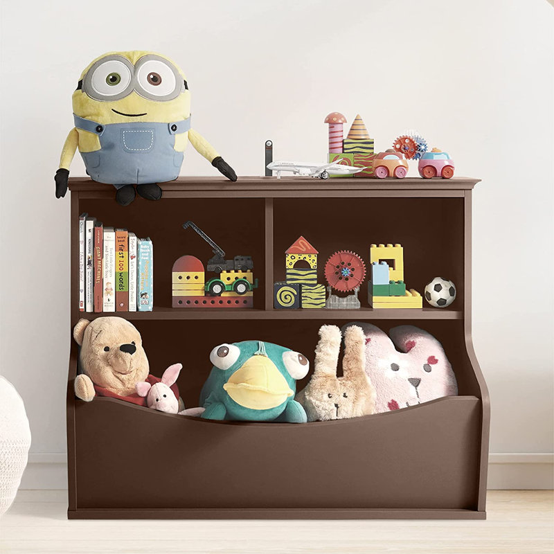 Organisateur de rangement de jouets pour enfants, casier de rangement ouvert, armoire de rangement multifonctionnelle pour livres et jouets