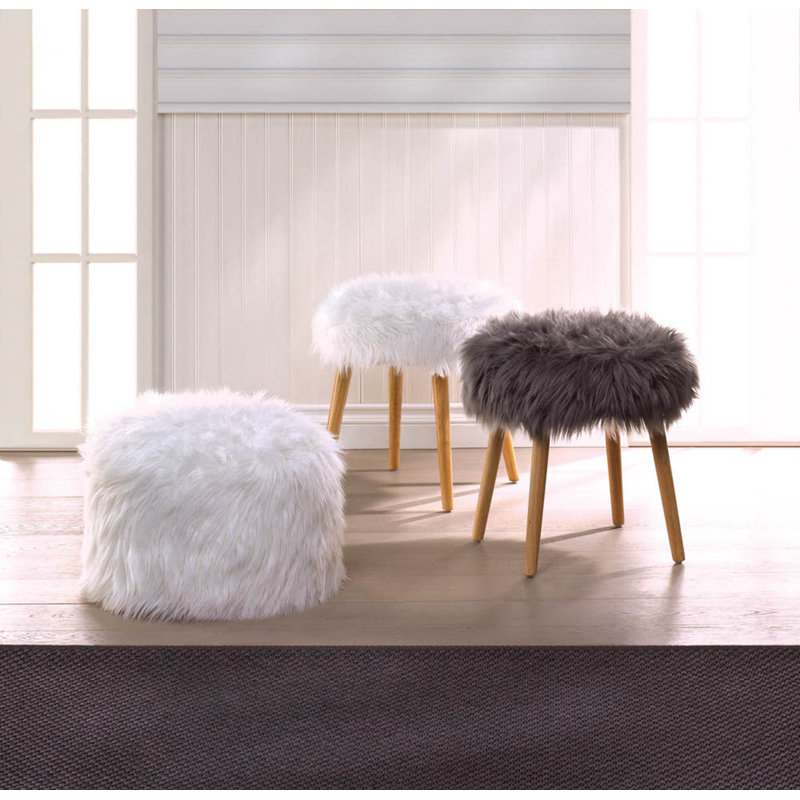TABOURET FAUX, Blanc