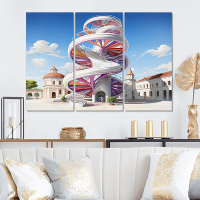 " Architectural Spiral Staircase " 3 - Pieces