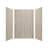 Expressions 48'' W 48'' D 72'' H Glue Up Solid Surface Wall-762993539