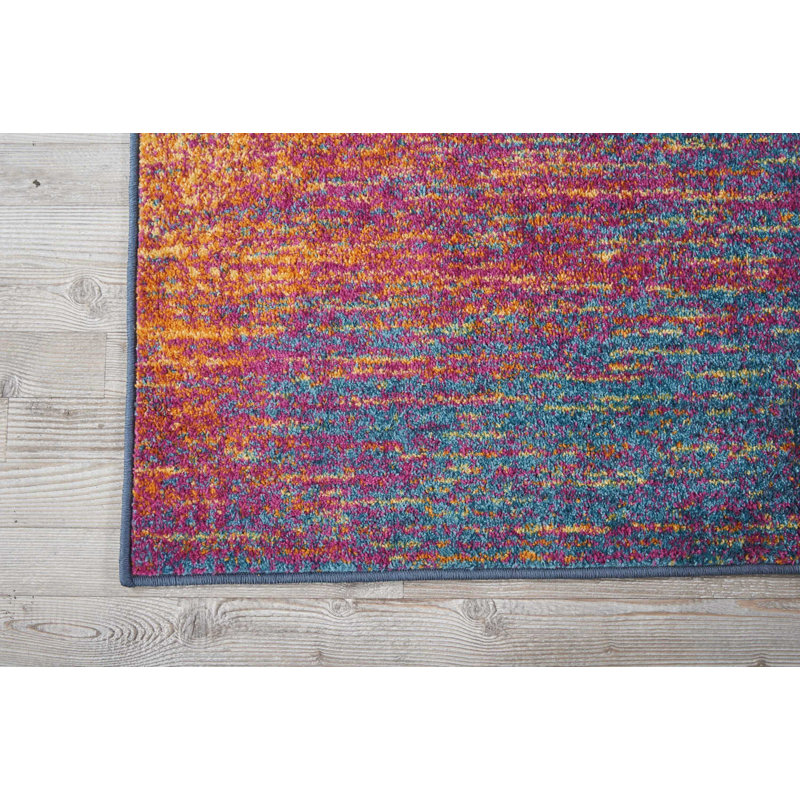Tapis multicolore, Tapis de couloir 2 pi 2 po x 7 pi 6 po