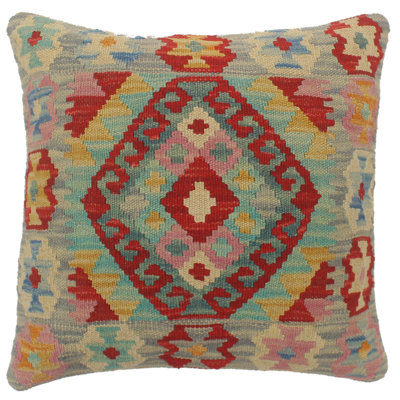 Boho Chic Turkish Hand Woven Kilim Pillow