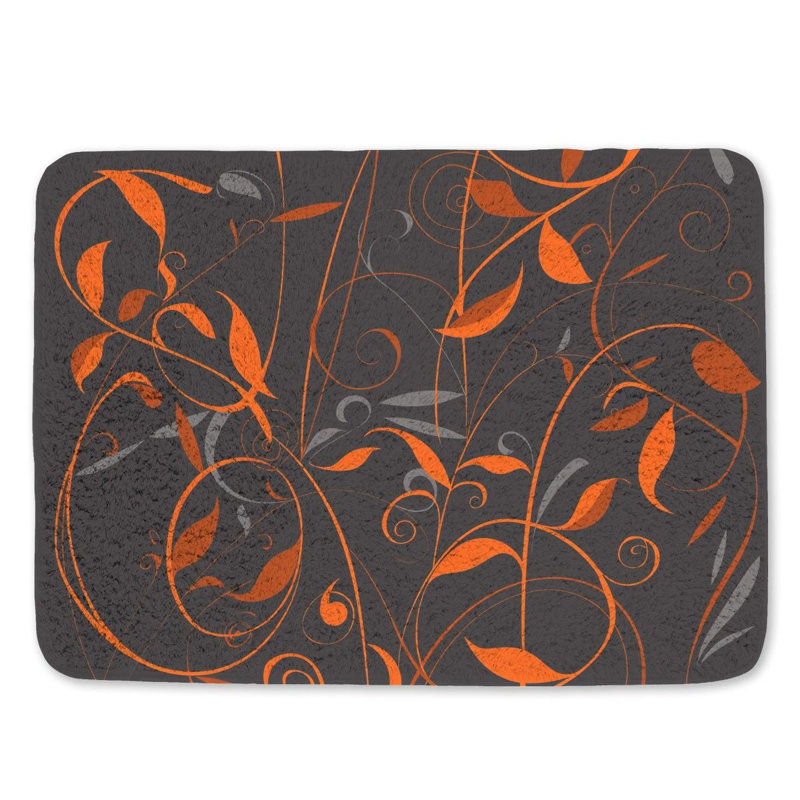 Theoville Microfiber / Microsuede Non-Slip Bath Mat, 17"W x 24"L