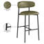 Tabouret de bar rembourré en cuir Lupita-840074841-840074840