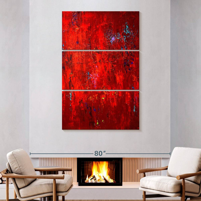 Avery Red I, 74" H x 48" W