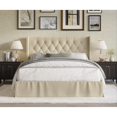 Lit plateforme tapissier Bellamy