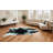 Abhinav 6' x 7' Black and White Cowhide Cowhide Area Rug