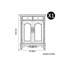 Armoire à chaussures de style américain avec rangement rétro-129098959
