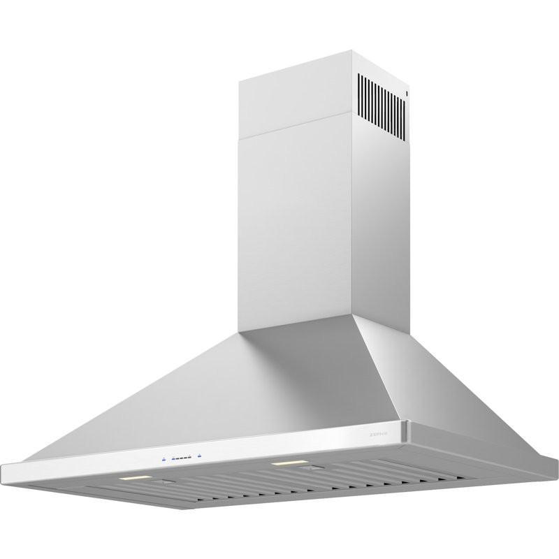 Hotte murale convertible 30 po 650 CFM Core en argent avec veilleuse Core