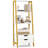 4-tier Bookshelf w/ 2 Storage Drawers Sturdy Metal Frame Anti-toppling Devices-176479675