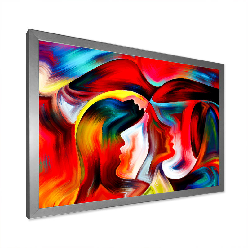 «Visualisation of Inner Ii», reproduction d'art sur toile encadrée, H 8 po x l 12 po x P 1 po, Cadre argenté