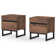 Aadam 2 Piece Nightstand With 2 Drawers