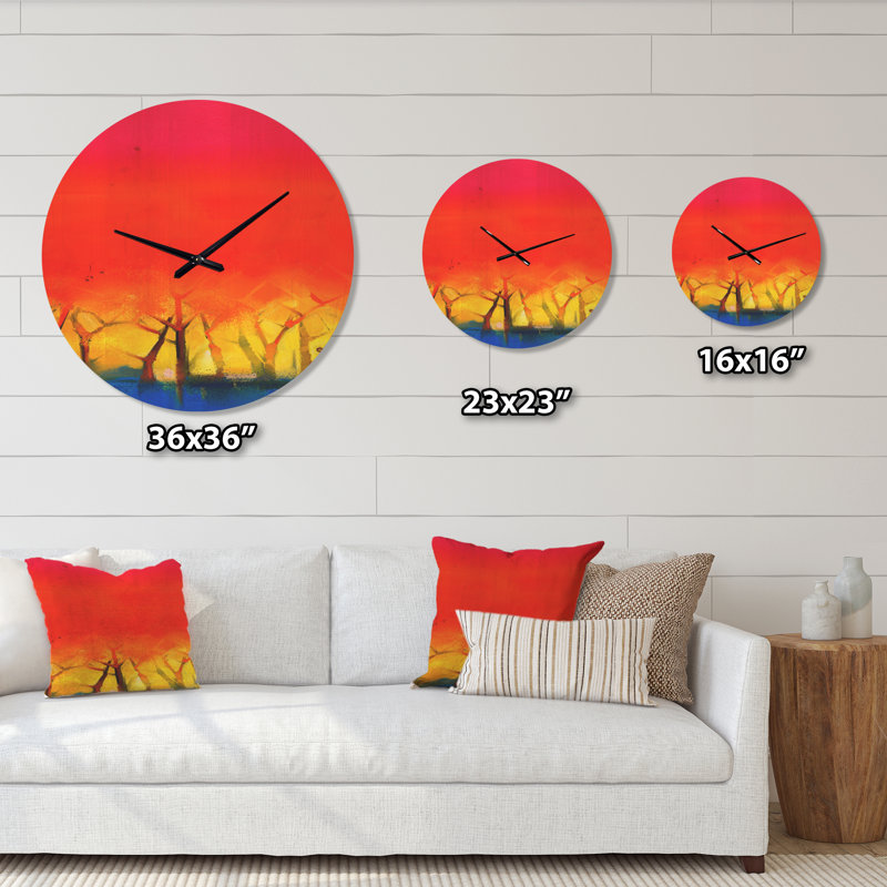 Solid Wood Wall Clock, Small