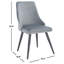 Chaise d'appoint en velours Milani-651333661