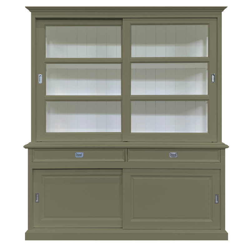 Tatum Display Cabinet, Olive Grey