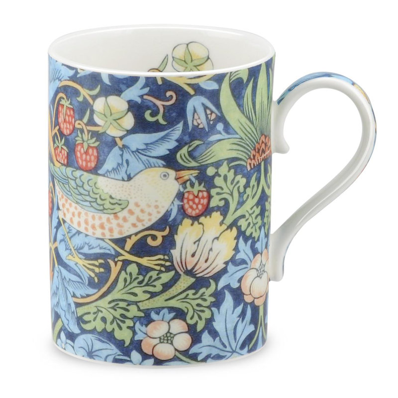 Morris & Co, Strawberry Thief - Strawberry Thief Mug, Blue