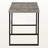 Vanda Gray FInish Computer Desk With Black Metal X-Support & Leg, 29.84" H X 48.82" W X 23.5" D