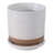 Balmer Ceramic Saucer Planter with Ribbed Texture-2120804517-2031590491