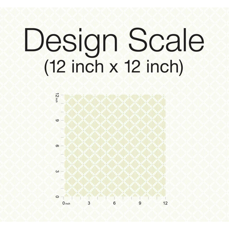 Rouleau de papier peint L 27 pi x l 27 po Diamond Gate, Jaune