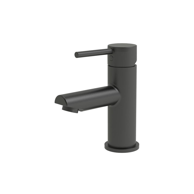 Single-Hole Single-handle Bathroom Faucet with Drain Assembly, Matte Black